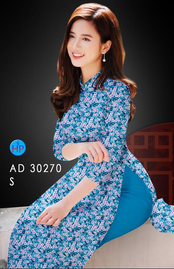 Vải Áo Dài Hoa Nhí kiểu mới AD 30270 50 Vải Áo Dài Hoa Nhí kiểu mới AD 30270