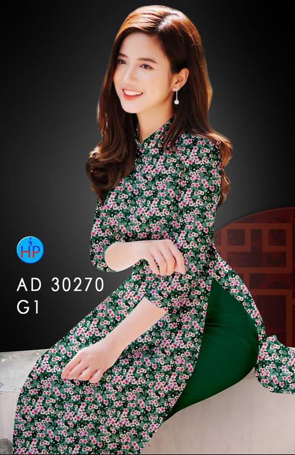 Vải Áo Dài Hoa Nhí kiểu mới AD 30270 47 Vải Áo Dài Hoa Nhí kiểu mới AD 30270