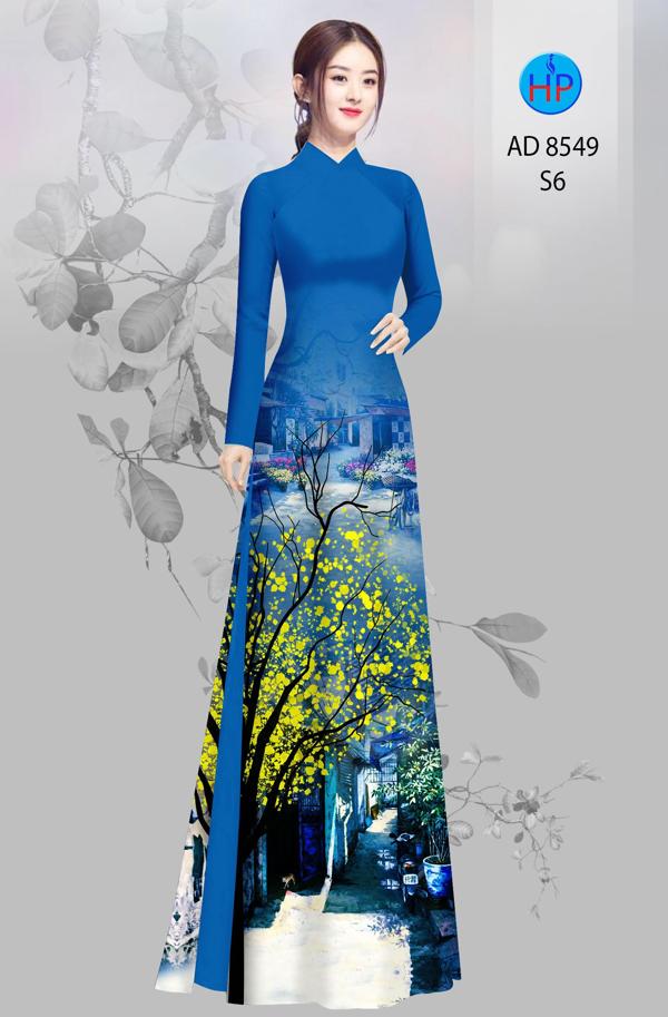 Vải Áo Dài Hoa Mai kiểu mới AD 8549 37 Vải Áo Dài Hoa Mai kiểu mới AD 8549