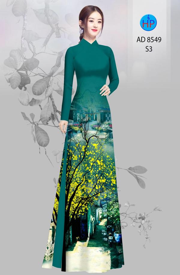 Vải Áo Dài Hoa Mai kiểu mới AD 8549 38 Vải Áo Dài Hoa Mai kiểu mới AD 8549