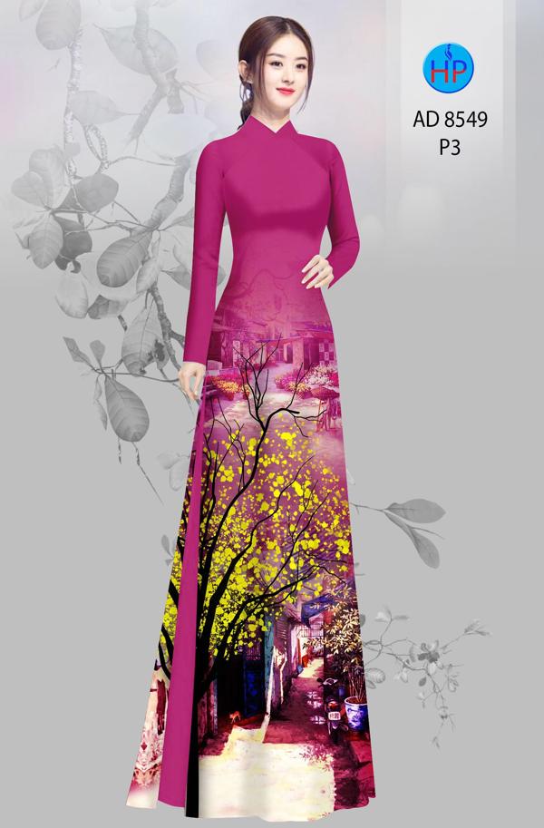 Vải Áo Dài Hoa Mai kiểu mới AD 8549 41 Vải Áo Dài Hoa Mai kiểu mới AD 8549