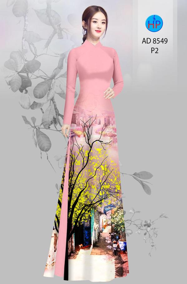 Vải Áo Dài Hoa Mai kiểu mới AD 8549 43 Vải Áo Dài Hoa Mai kiểu mới AD 8549
