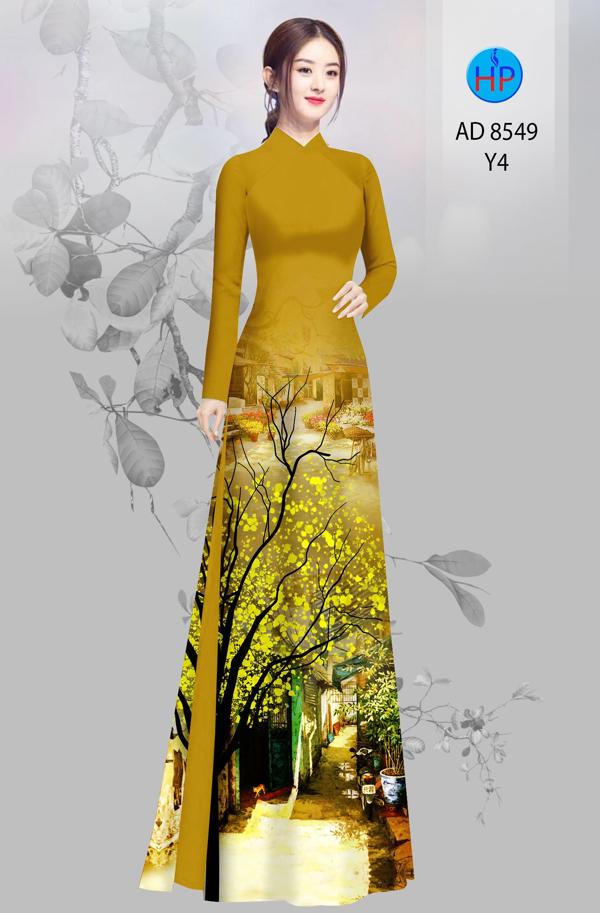 Vải Áo Dài Hoa Mai kiểu mới AD 8549 44 Vải Áo Dài Hoa Mai kiểu mới AD 8549