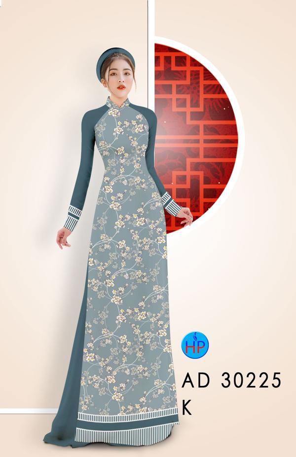 Vải Áo Dài Hoa Đào Nhí thiết kế 2020 AD 30225