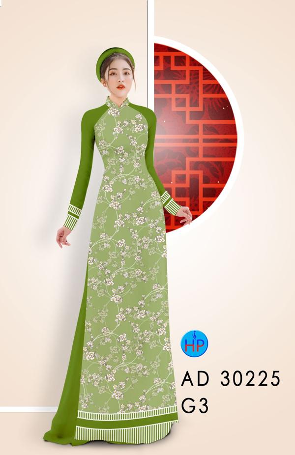 Vải Áo Dài Hoa Đào Nhí thiết kế 2020 AD 30225