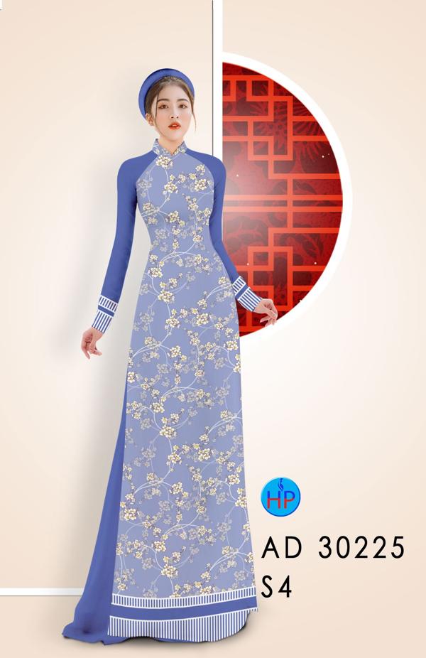 Vải Áo Dài Hoa Đào Nhí thiết kế 2020 AD 30225