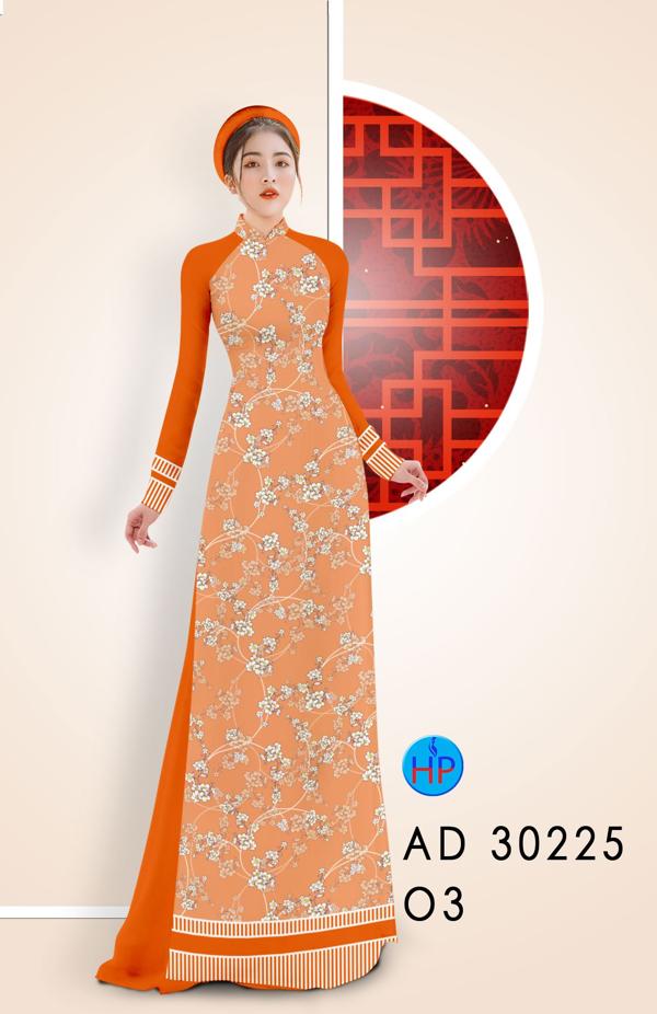 Vải Áo Dài Hoa Đào Nhí thiết kế 2020 AD 30225