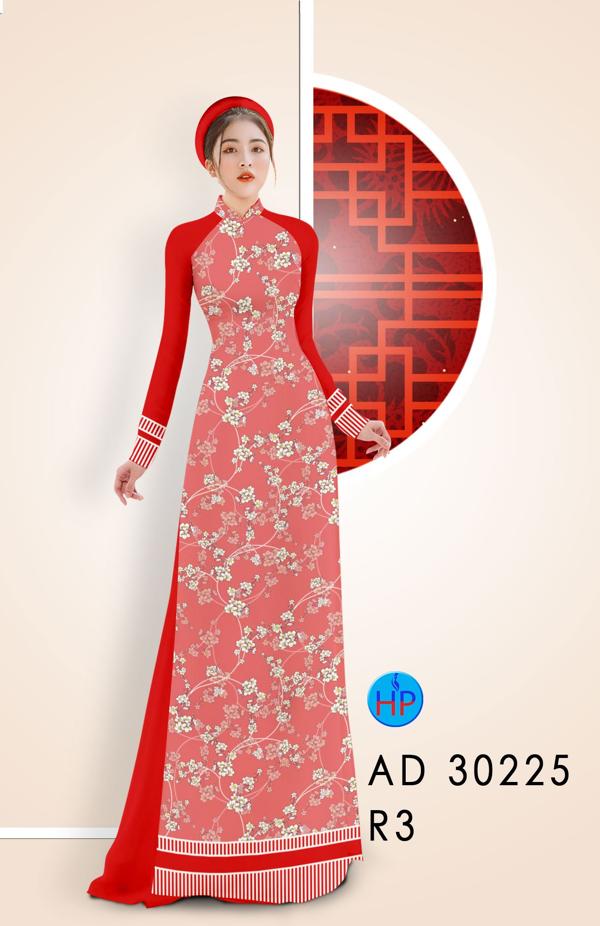 Vải Áo Dài Hoa Đào Nhí thiết kế 2020 AD 30225