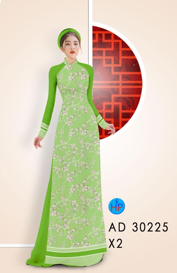 Vải Áo Dài Hoa Đào Nhí thiết kế 2020 AD 30225