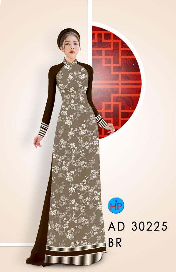 Vải Áo Dài Hoa Đào Nhí thiết kế 2020 AD 30225