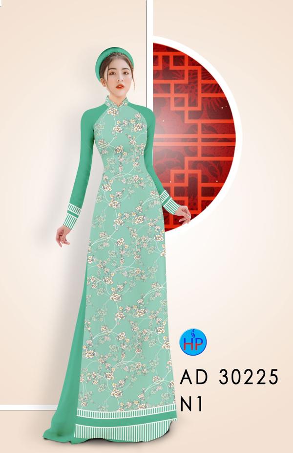 Vải Áo Dài Hoa Đào Nhí thiết kế 2020 AD 30225