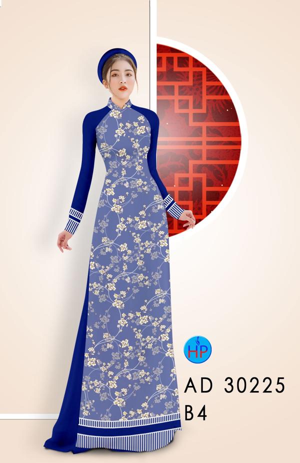 Vải Áo Dài Hoa Đào Nhí thiết kế 2020 AD 30225