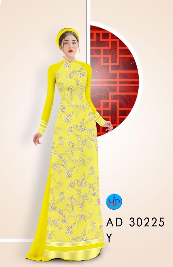 Vải Áo Dài Hoa Đào Nhí thiết kế 2020 AD 30225