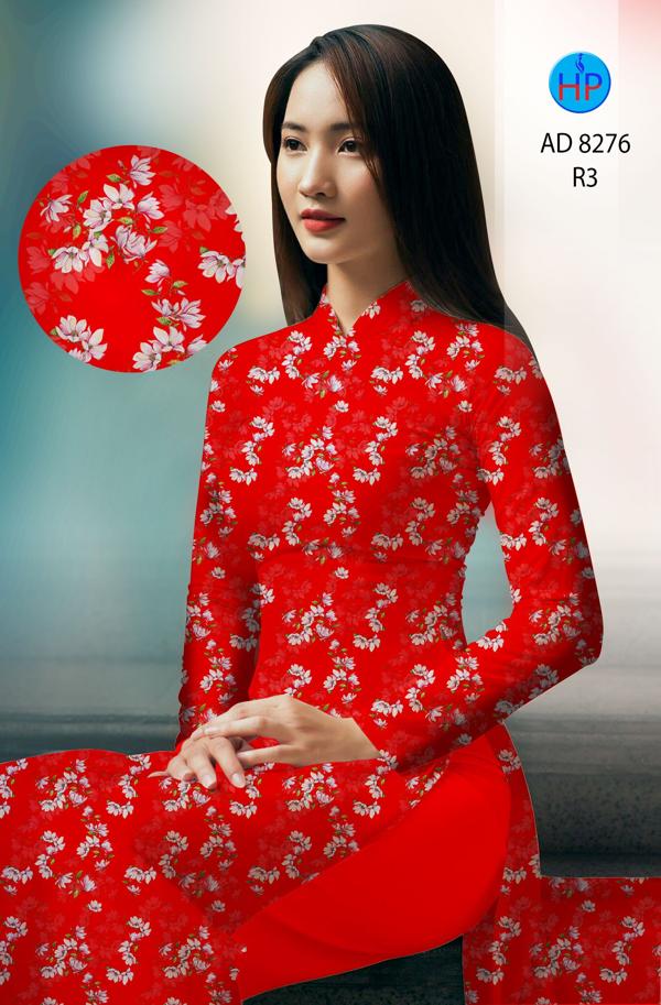 Vải Áo Dài Hoa Đều mới ra AD 8276