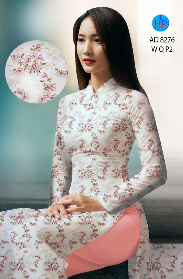 Vải Áo Dài Hoa Đều mới ra AD 8276