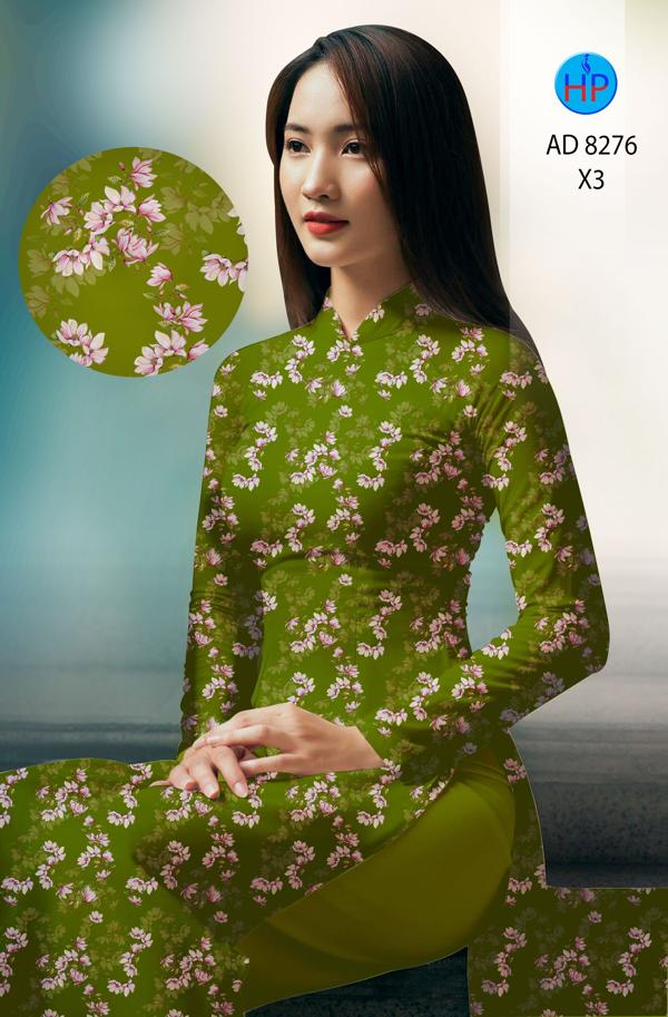 Vải Áo Dài Hoa Đều mới ra AD 8276