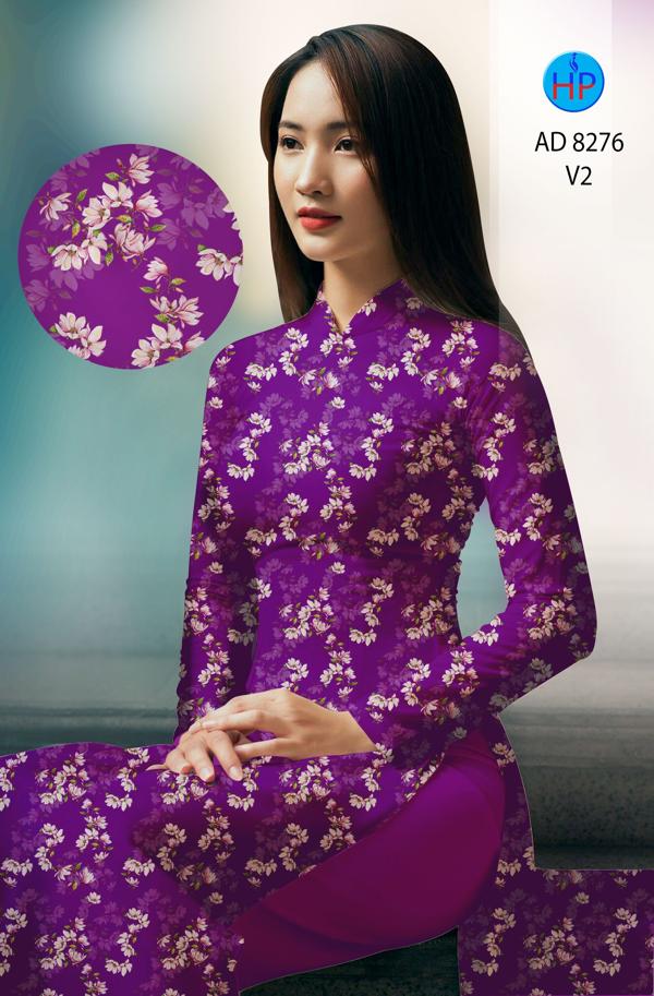 Vải Áo Dài Hoa Đều mới ra AD 8276