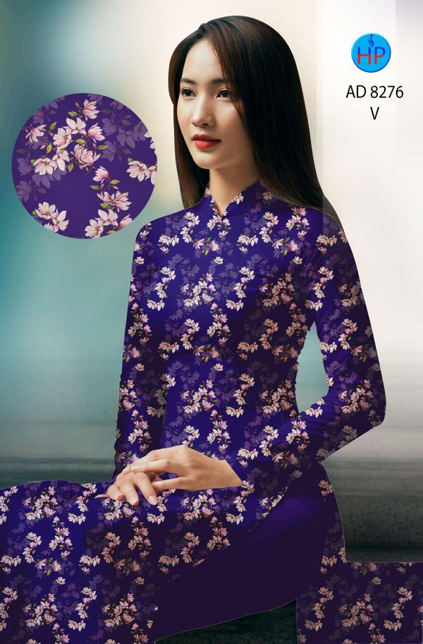 Vải Áo Dài Hoa Đều mới ra AD 8276