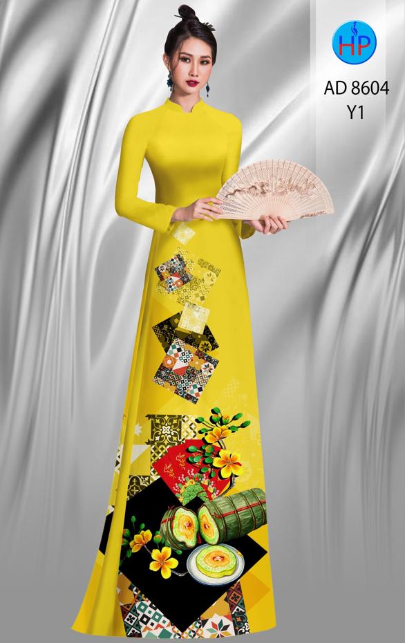 Vải Áo Dài Hoa Mai Tết thiết kế 2020 AD 8604 39 Vải Áo Dài Hoa Mai Tết thiết kế 2020 AD 8604