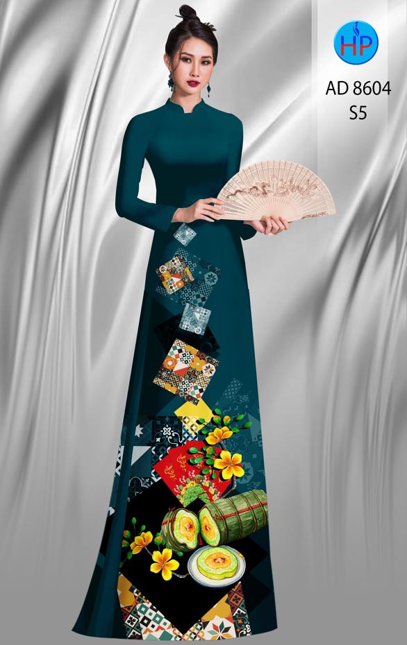 Vải Áo Dài Hoa Mai Tết thiết kế 2020 AD 8604 38 Vải Áo Dài Hoa Mai Tết thiết kế 2020 AD 8604
