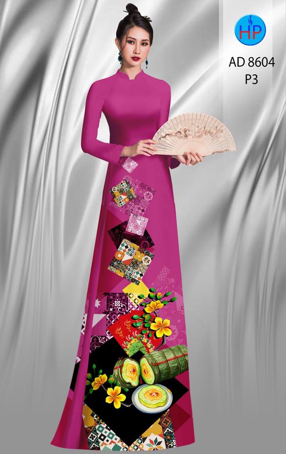 Vải Áo Dài Hoa Mai Tết thiết kế 2020 AD 8604 41 Vải Áo Dài Hoa Mai Tết thiết kế 2020 AD 8604