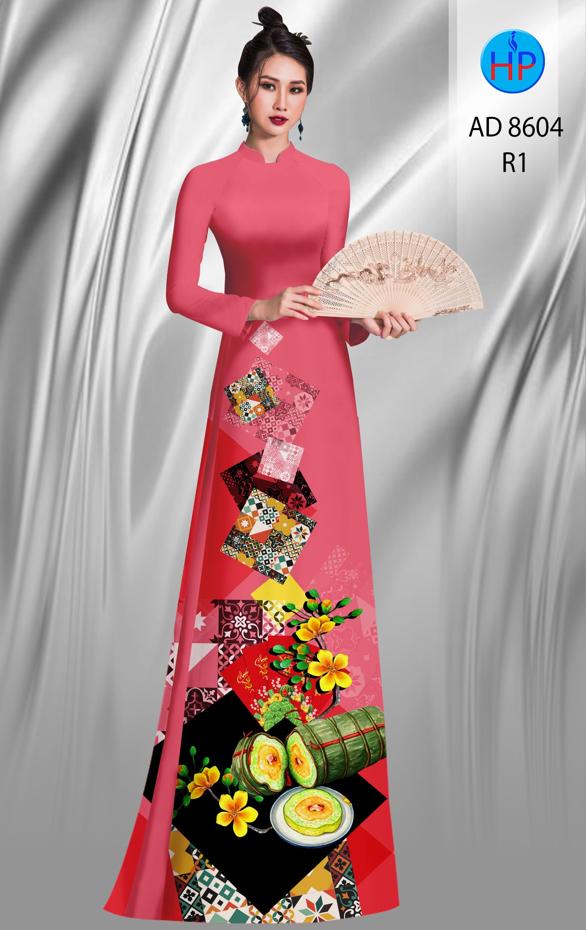 Vải Áo Dài Hoa Mai Tết thiết kế 2020 AD 8604 42 Vải Áo Dài Hoa Mai Tết thiết kế 2020 AD 8604