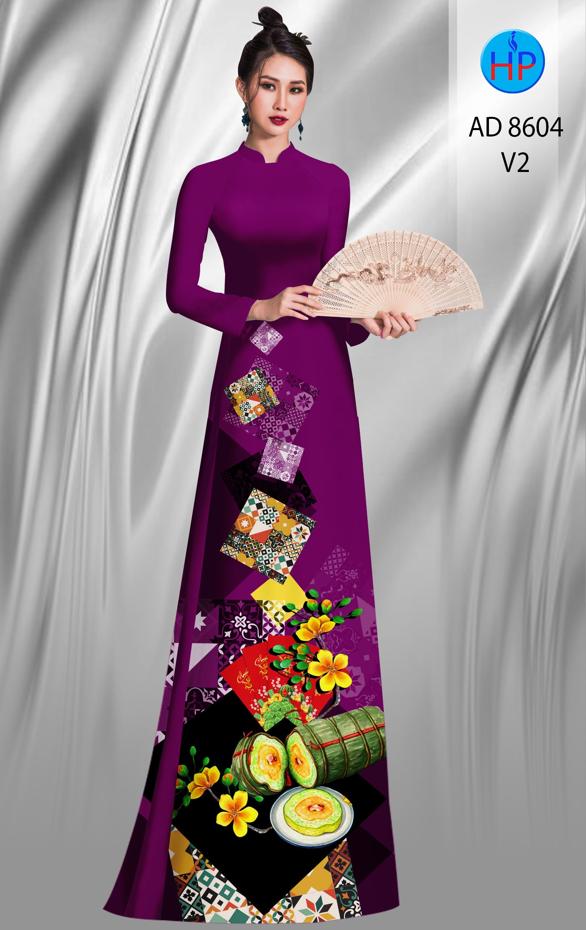 Vải Áo Dài Hoa Mai Tết thiết kế 2020 AD 8604 45 Vải Áo Dài Hoa Mai Tết thiết kế 2020 AD 8604