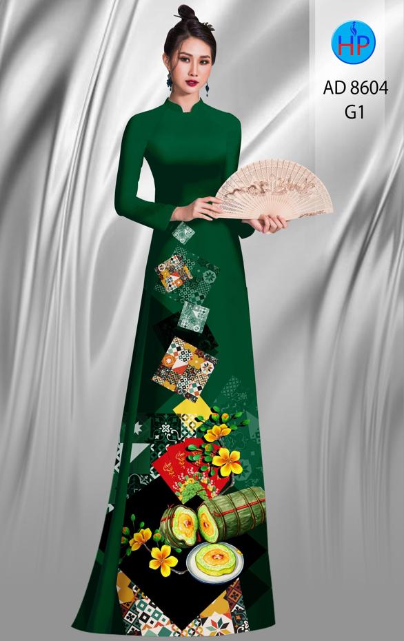 Vải Áo Dài Hoa Mai Tết thiết kế 2020 AD 8604 43 Vải Áo Dài Hoa Mai Tết thiết kế 2020 AD 8604