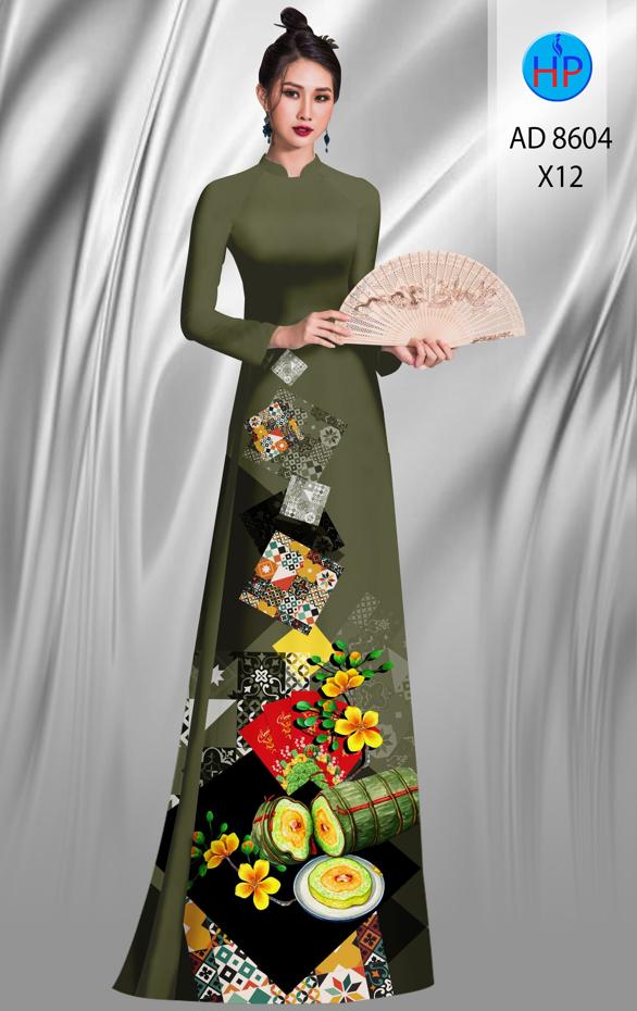 Vải Áo Dài Hoa Mai Tết thiết kế 2020 AD 8604 47 Vải Áo Dài Hoa Mai Tết thiết kế 2020 AD 8604
