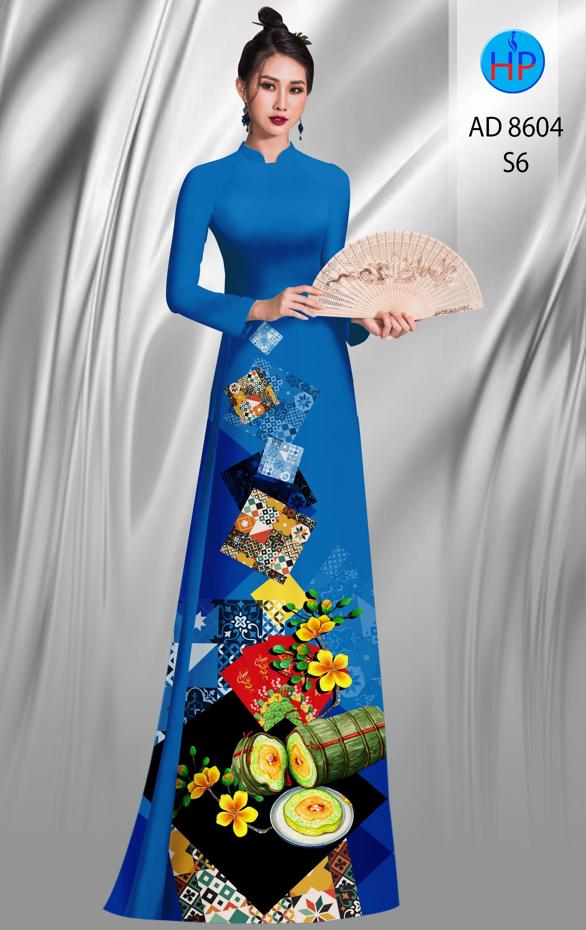 Vải Áo Dài Hoa Mai Tết thiết kế 2020 AD 8604 50 Vải Áo Dài Hoa Mai Tết thiết kế 2020 AD 8604