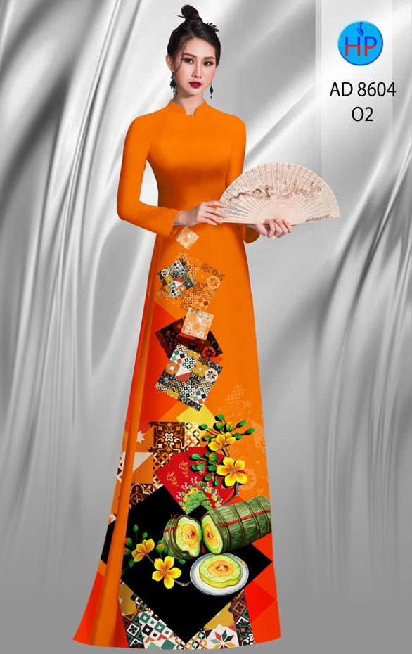 Vải Áo Dài Hoa Mai Tết thiết kế 2020 AD 8604 51 Vải Áo Dài Hoa Mai Tết thiết kế 2020 AD 8604