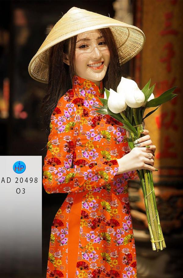 Vải Áo Dài Hoa Nhí kiểu mới AD 20498 38 Vải Áo Dài Hoa Nhí kiểu mới AD 20498