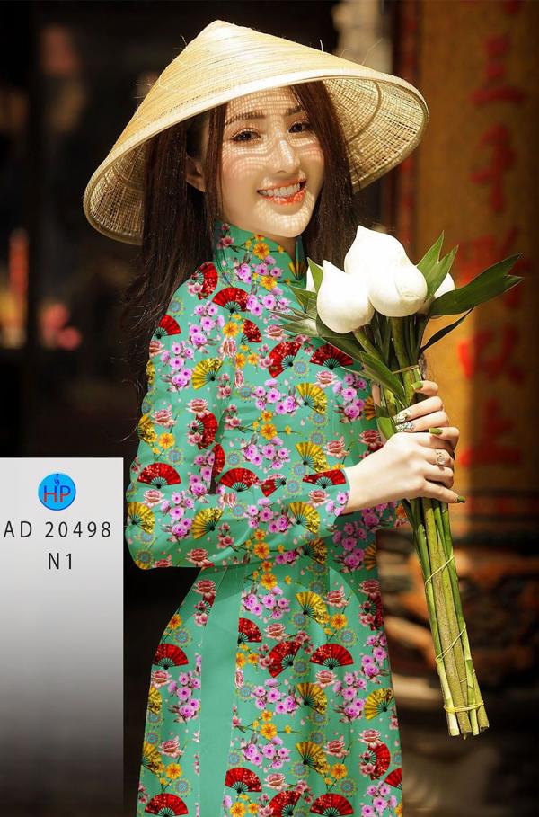 Vải Áo Dài Hoa Nhí kiểu mới AD 20498 37 Vải Áo Dài Hoa Nhí kiểu mới AD 20498