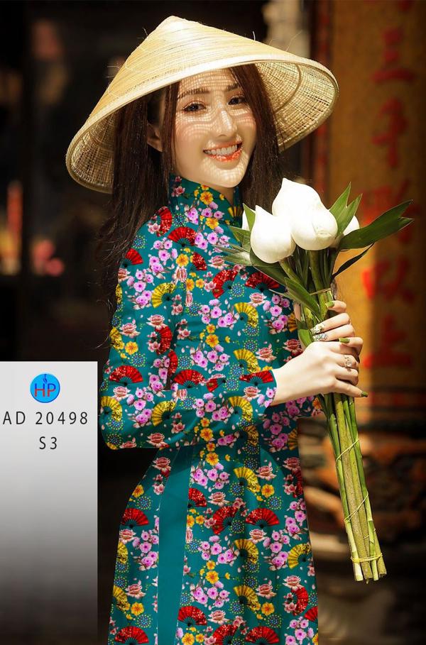 Vải Áo Dài Hoa Nhí kiểu mới AD 20498 42 Vải Áo Dài Hoa Nhí kiểu mới AD 20498