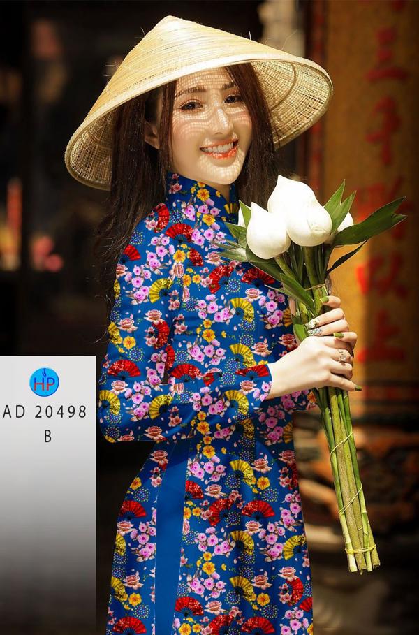 Vải Áo Dài Hoa Nhí kiểu mới AD 20498 45 Vải Áo Dài Hoa Nhí kiểu mới AD 20498