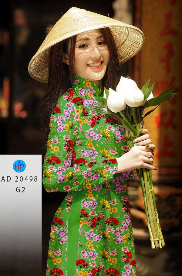 Vải Áo Dài Hoa Nhí kiểu mới AD 20498 43 Vải Áo Dài Hoa Nhí kiểu mới AD 20498