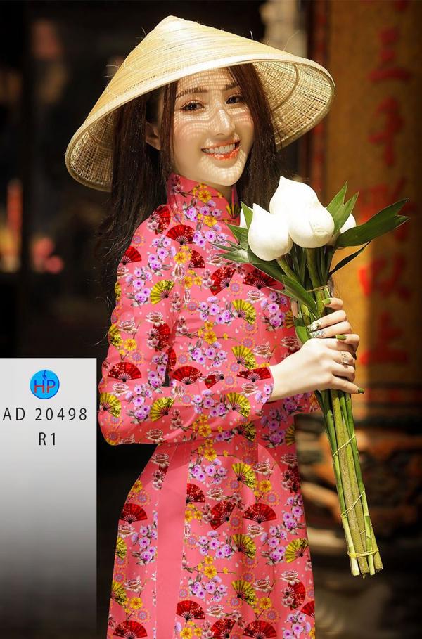 Vải Áo Dài Hoa Nhí kiểu mới AD 20498 46 Vải Áo Dài Hoa Nhí kiểu mới AD 20498