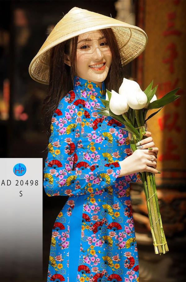 Vải Áo Dài Hoa Nhí kiểu mới AD 20498 48 Vải Áo Dài Hoa Nhí kiểu mới AD 20498