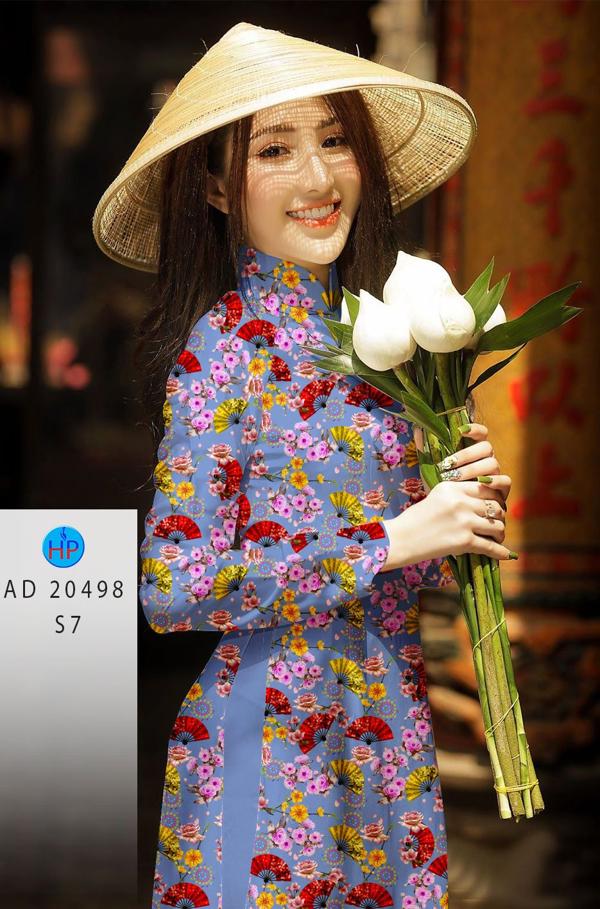Vải Áo Dài Hoa Nhí kiểu mới AD 20498 51 Vải Áo Dài Hoa Nhí kiểu mới AD 20498