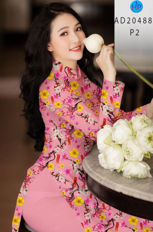 Vải Áo Dài Hoa Đều thiết kế 2020 AD 20488