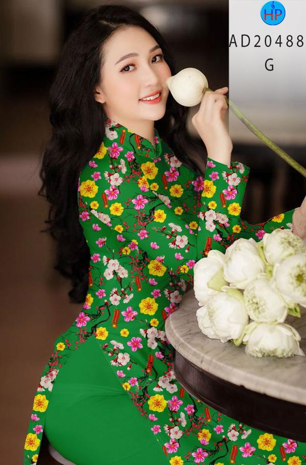 Vải Áo Dài Hoa Đều thiết kế 2020 AD 20488