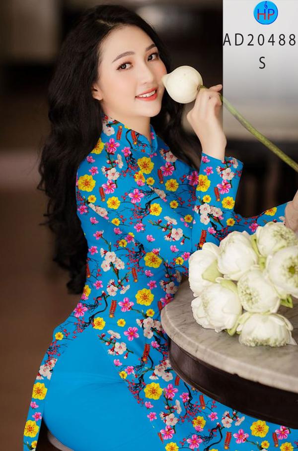 Vải Áo Dài Hoa Đều thiết kế 2020 AD 20488