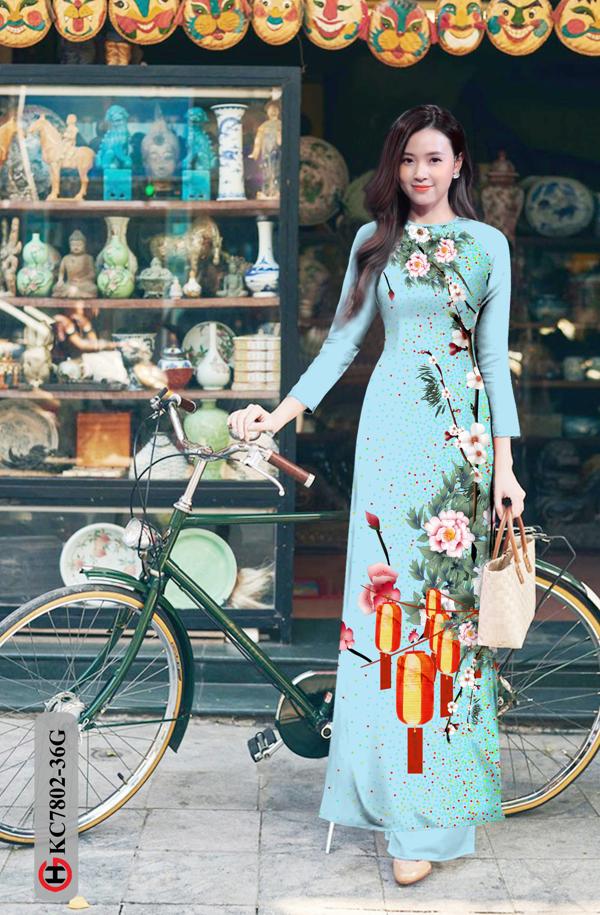 Vải Áo Dài Tết Năm Mới mới ra AD KC7802 45 Vải Áo Dài Tết Năm Mới mới ra AD KC7802