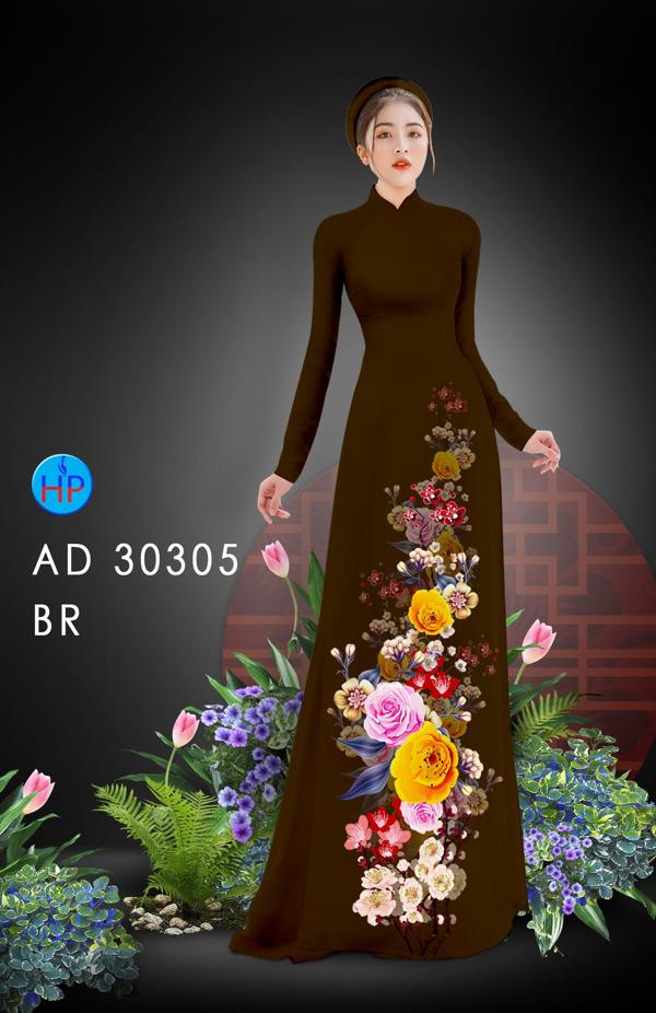Vải Áo Dài Hoa In 3D mới ra AD 30305 39 Vải Áo Dài Hoa In 3D mới ra AD 30305