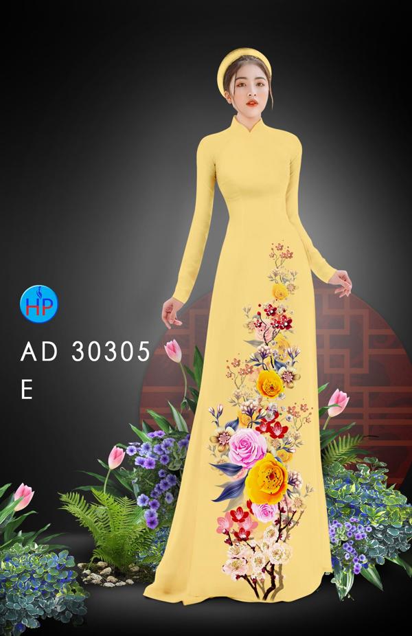 Vải Áo Dài Hoa In 3D mới ra AD 30305 42 Vải Áo Dài Hoa In 3D mới ra AD 30305