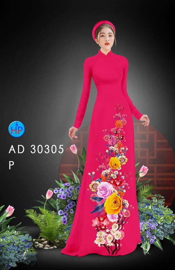 Vải Áo Dài Hoa In 3D mới ra AD 30305 52 Vải Áo Dài Hoa In 3D mới ra AD 30305