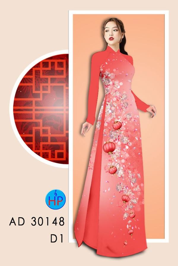 Vải Áo Dài Hoa In 3D thiết kế 2020 AD 30148