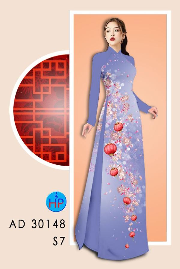 Vải Áo Dài Hoa In 3D thiết kế 2020 AD 30148