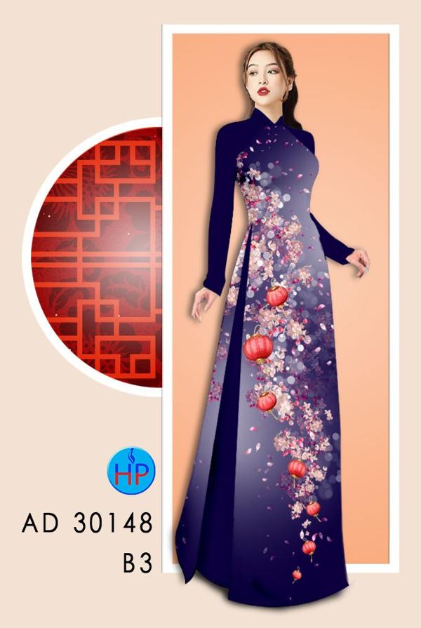 Vải Áo Dài Hoa In 3D thiết kế 2020 AD 30148
