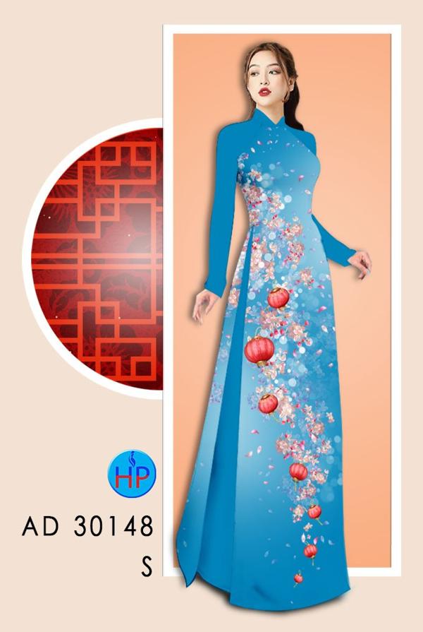 Vải Áo Dài Hoa In 3D thiết kế 2020 AD 30148